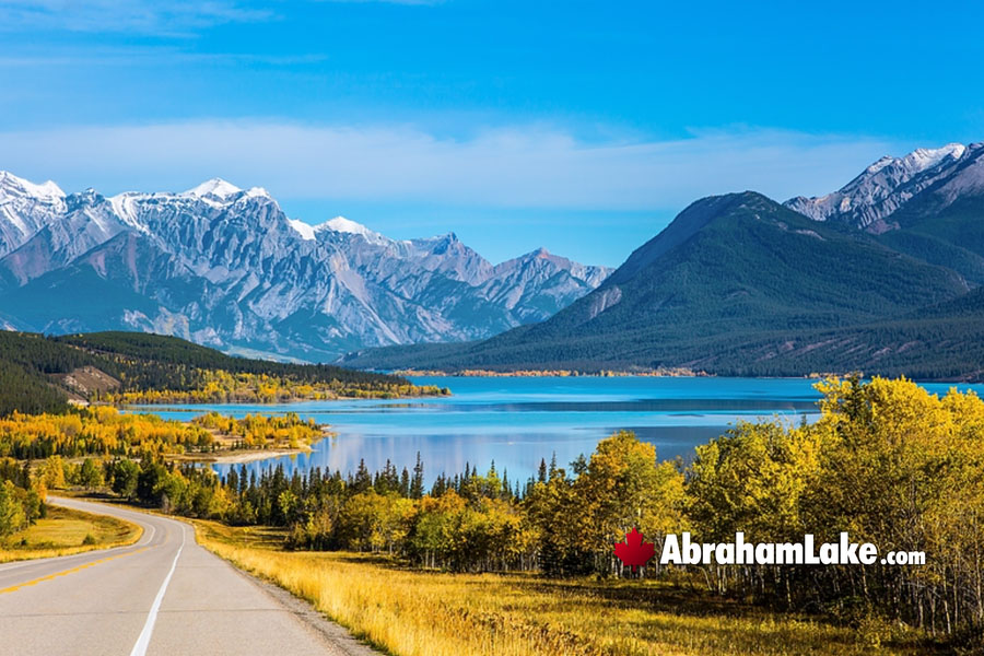 July at Abraham Lake